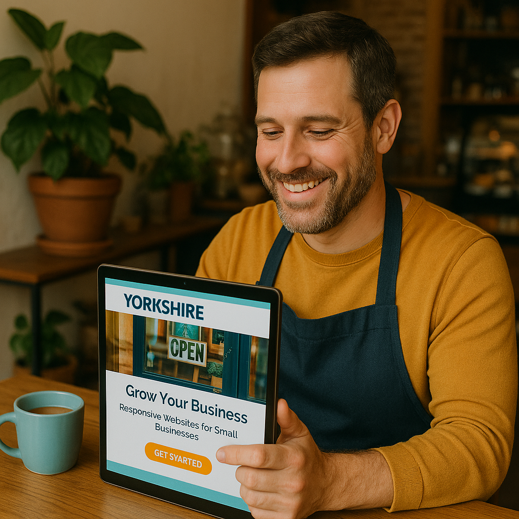 support for affordable websites for small businesses built by Yorkshire Web Solutions